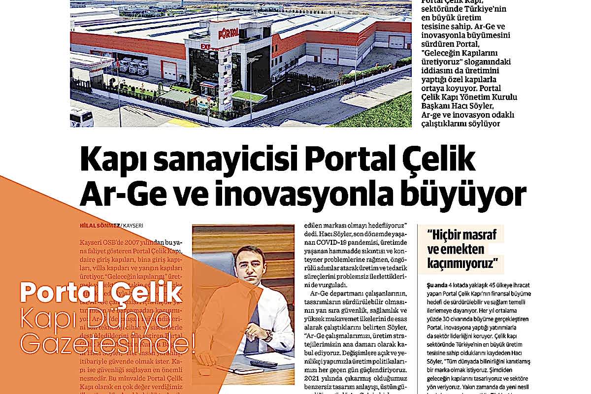 Portal Çelik Kapı Haberler